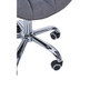 Grey Velvet Home Office Chair with Swivel Base
