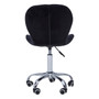 Black Velvet Home Office Chair with Swivel Base