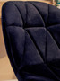Franki Black Velvet Quilted Home Office Chair