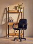 Flint Black Pu Home Office Chair