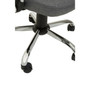 Grey Home Office Chair with Chrome Arms Grey Home Office Chair with Chrome Arms