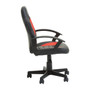 Black and Red PU Home Office Chair