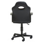 Black and Blue PU Home Office Chair