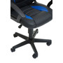 Black and Blue PU Home Office Chair