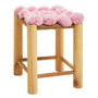 West Village Pink Pom Pom Stool