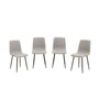 Tiana Set of 4 Light Grey Dining Chairs