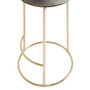 Manhattan Grey Velvet Tall Bar Stool