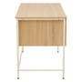 Bradbury Natural Oak Veneer Desk with Drawers