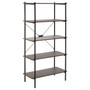Bradbury Five Tier Dark Oak Shelf Unit Bradbury Five Tier Dark Oak Shelf Unit