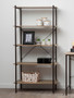 Bradbury Five Tier Grey Oak Shelf Unit