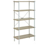 Bradbury Five Tier Natural Oak Shelf Unit