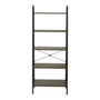 Bradbury Five Tier Dark Oak Veneer Ladder Shelf Unit