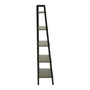 Bradbury Five Tier Dark Oak Veneer Ladder Shelf Unit