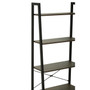 Bradbury Five Tier Dark Oak Veneer Ladder Shelf Unit