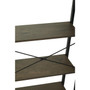 Bradbury Five Tier Dark Oak Veneer Ladder Shelf Unit