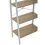Bradbury Five Tier Natural Oak Veneer Ladder Shelf Unit Bradbury Five Tier Natural Oak Veneer Ladder Shelf Unit