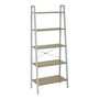 Bradbury Five Tier Natural Oak Veneer Ladder Shelf Unit Bradbury Five Tier Natural Oak Veneer Ladder Shelf Unit