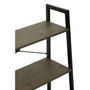 Bradbury Three Tier Dark Oak Veneer Ladder Shelf Unit