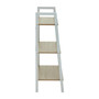 Bradbury Three Tier Natural Oak Veneer Ladder Shelf Unit
