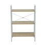 Bradbury Three Tier Natural Oak Veneer Ladder Shelf Unit