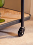 Kickford Parquet Fir Wood Trolley
