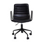 Forbes Black Leather Chair