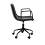 Forbes Black Leather Chair