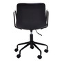 Forbes Black Leather Chair
