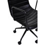 Forbes Black Leather Chair