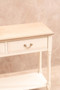 Heritage 2 Drawers White Rectangular Console Table