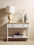 Heritage 2 Drawer Ivory Console Table