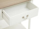 Heritage 2 Drawers White Rectangular Console Table