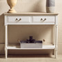 Heritage 2 Drawers White Rectangular Console Table