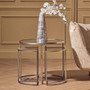 Farran Set of 5 Silver Finish Tables