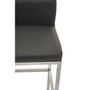 Baina Dark Grey And Chrome Finish Bar Chair