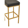 Baina Black Pu And Gold Finish Bar Stool