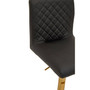 Black And Gold Bar Stool With Round Base Black And Gold Bar Stool With Round Base
