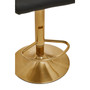 Black And Gold Bar Stool With Round Base Black And Gold Bar Stool With Round Base