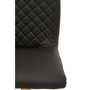 Black And Gold Bar Stool With Round Base Black And Gold Bar Stool With Round Base