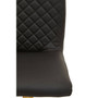 Black And Gold Bar Stool With Round Base Black And Gold Bar Stool With Round Base