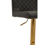 Black And Gold Bar Stool With Round Base Black And Gold Bar Stool With Round Base
