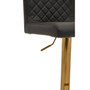 Black And Gold Bar Stool With Round Base Black And Gold Bar Stool With Round Base