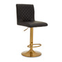Black And Gold Bar Stool With Round Base Black And Gold Bar Stool With Round Base
