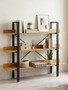 Laxton 3 Tier Light Oak Effect Shelving Unit