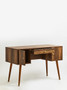 Frida Wood Veneer Desk with Storage