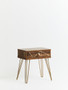 Flori 1 Drawer Draw Side Table with Hairpin Legs