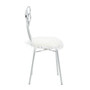 Jolie Silver Bow Faux Fur Chair