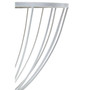 Jolie Hourglass Mirrored Top Silver Frame Side Table Jolie Hourglass Mirrored Top Silver Frame Side Table