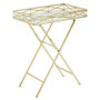 Jolie Rectangle Gold Tray Table