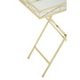 Jolie Rectangle Gold Tray Table